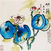 Two Lotus - Huang Yongyu