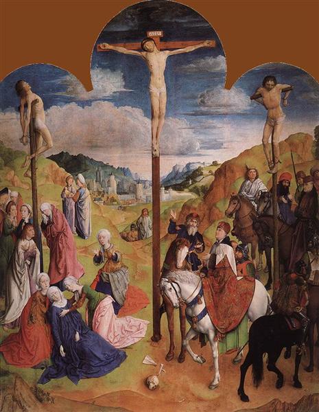 Tríptico do Calvário (Painel Central), 1465 - 1468 - Hugo van der Goes