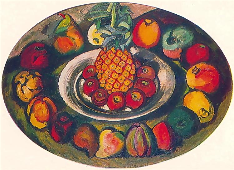 Натюрморт с ананасом, 1910 - Илья Машков