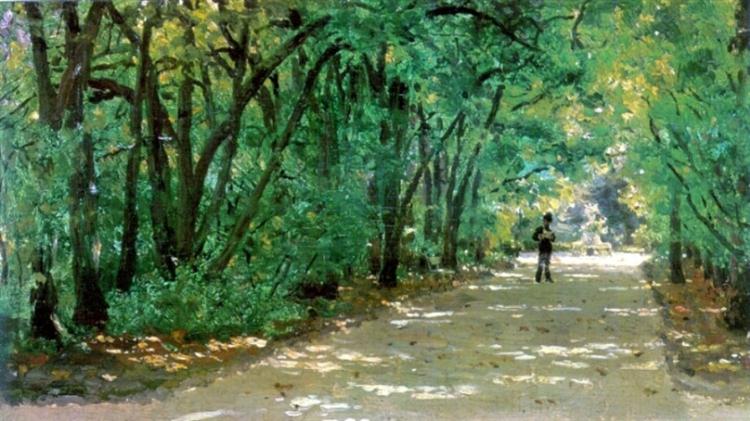 Alley in the park Kachanovka, 1880 - Ilya Repin