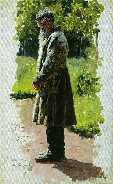 Old farmer, 1885 - 列賓