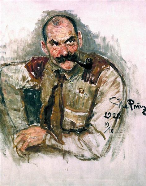 Портрет художника Галлен-Каллела, 1920 - Илья Репин