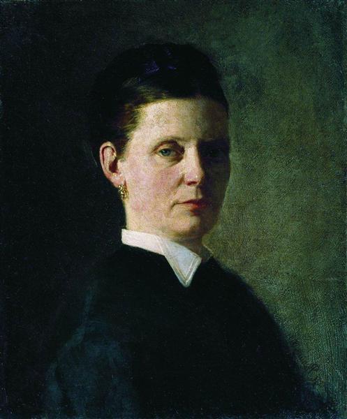 Portrait of a Woman, 1874 - Ilja Jefimowitsch Repin