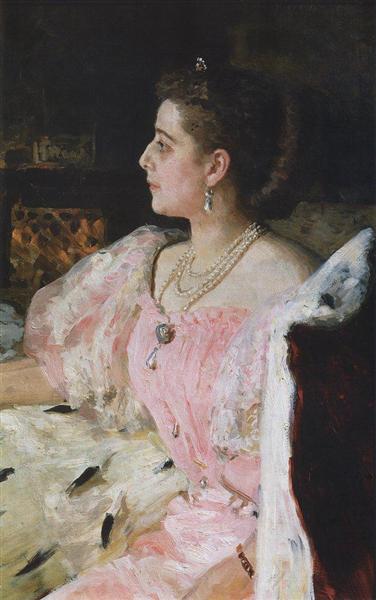 Portrait of Countess Natalia Golovina, 1896 - 列賓