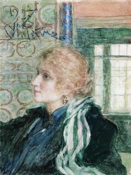 Portrait of Maria Klopushina, 1925 - 列賓