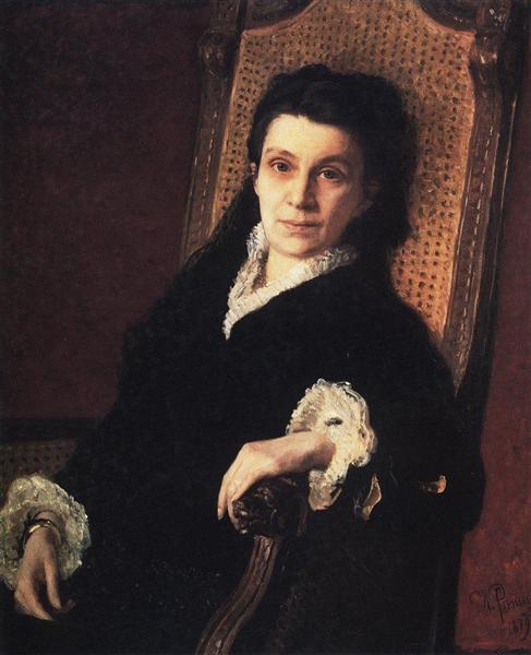 Portrait of Polixena Stasova, 1879 - Ilya Yefimovich Repin