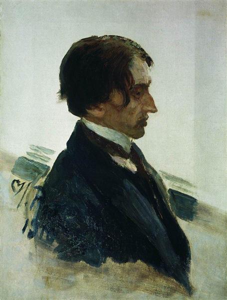 Portrait of the Artist Isaak Brodskiy, 1910 - 列賓