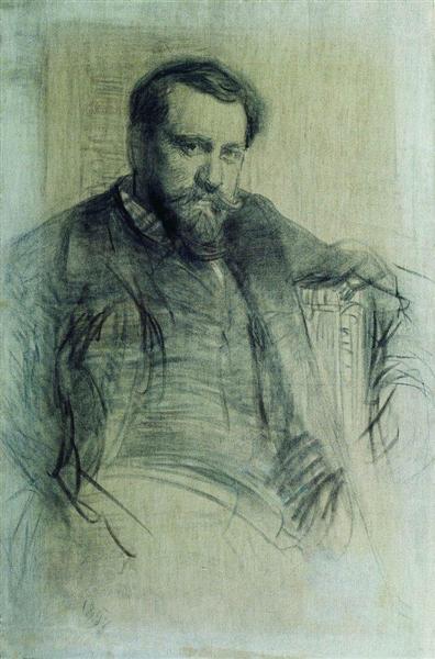 Portrait of the Artist Valentin Serov, 1897 - Ілля Рєпін