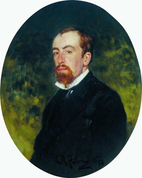 Portrait of the Artist Vasily Polenov, 1877 - Ilya Yefimovich Repin