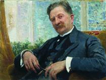 Portrait of Vengerov - Ilya Yefimovich Repin