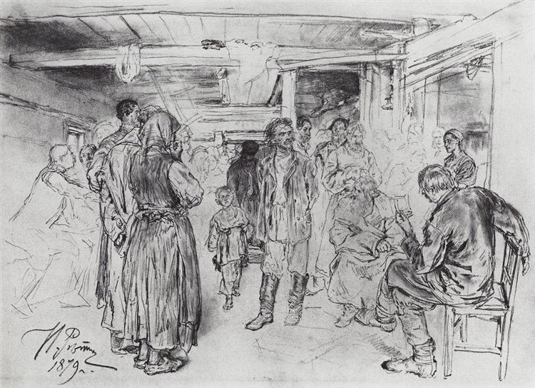 Putting a Propagandist Under Arrest, 1879 - Ilya Repin