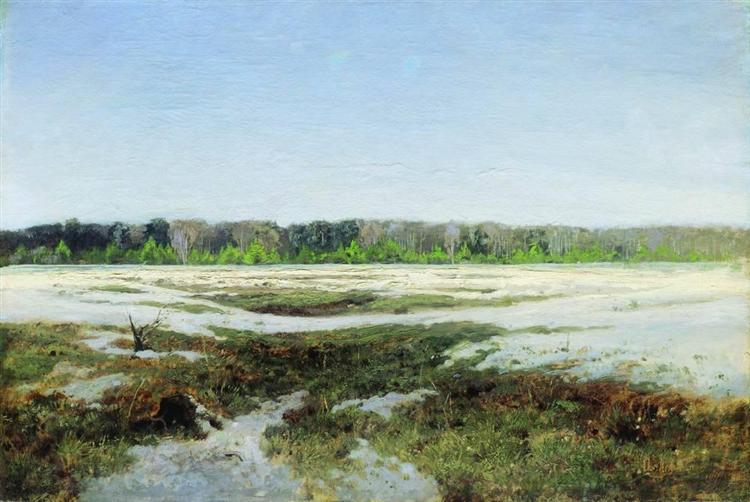 Ранняя весна, c.1895 - Исаак Левитан