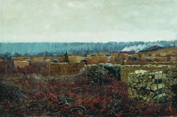 Felling, 1898 - 艾萨克·伊里奇·列维坦