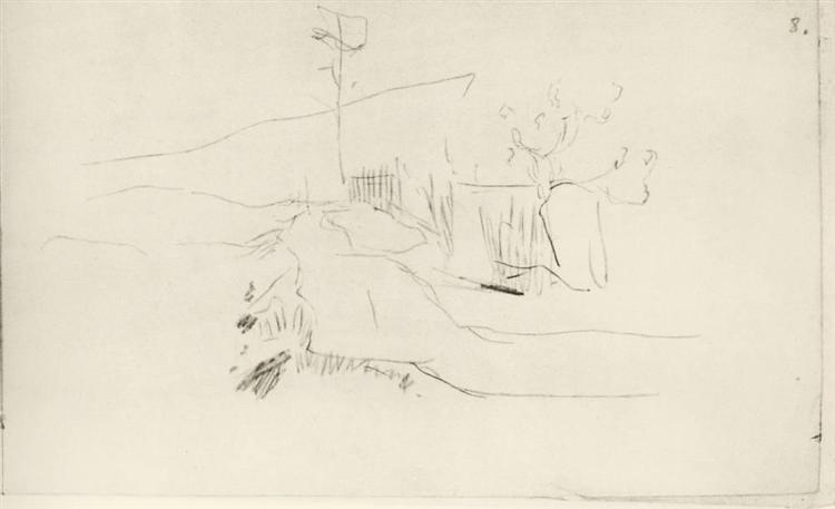Landscape near Bordiguera, 1890 - Isaak Iljitsch Lewitan
