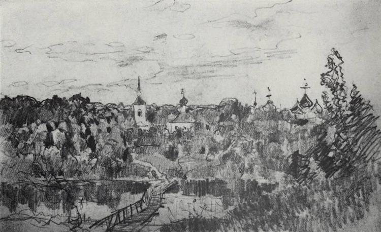 Quiet cloister, 1890 - 艾萨克·伊里奇·列维坦