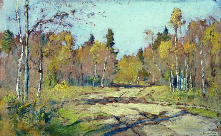 Sunny autumn day, 1897 - Isaak Iljitsch Lewitan