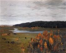 Valley of the River. Autumn. - Isaak Iljitsch Lewitan