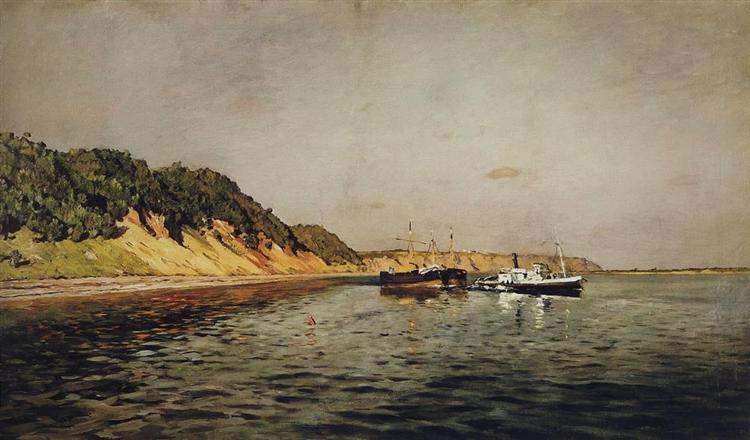 Volga. A Calm Day, 1895 - Isaak Levitán