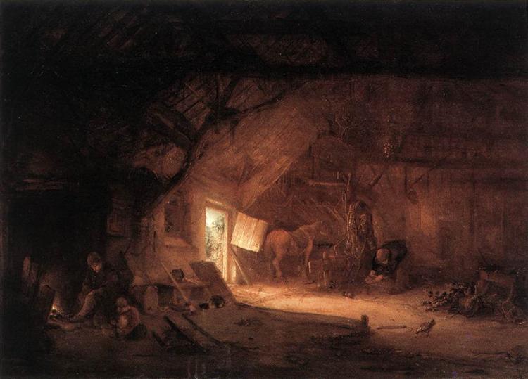 Farmhouse Interior, 1642 - Исаак ван Остаде
