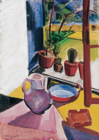 Flowerpots on the Windowsill, 1931 - Іштван Ілошваї Варга