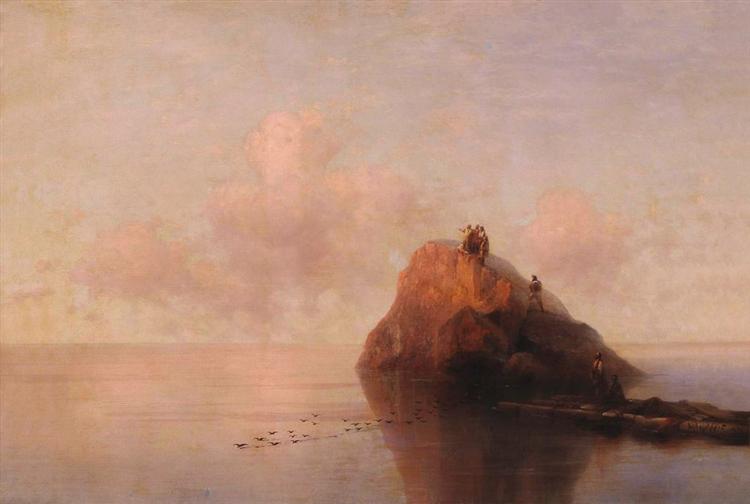 After the shipwreck - Ivan Aivazovsky