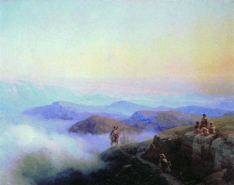Chains of the Caucasus Mountains, 1869 - 伊凡·艾瓦佐夫斯基