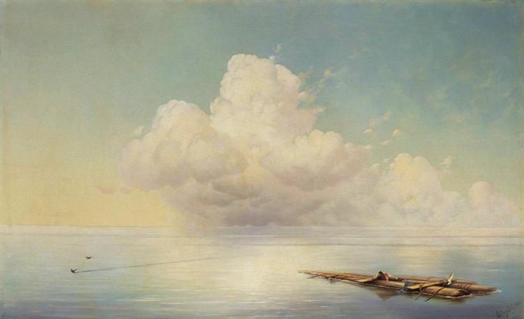 Cloud over the calm sea, 1877 - Iván Aivazovski