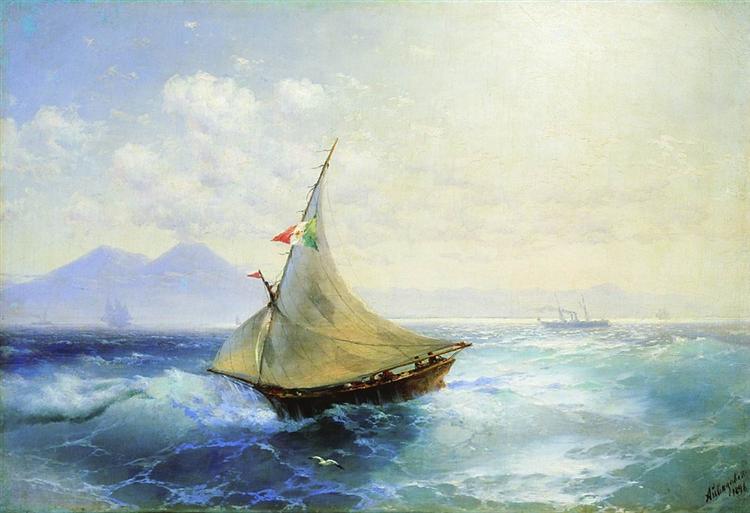 Пейзаж з Везувієм, 1896 - Іван Айвазовський