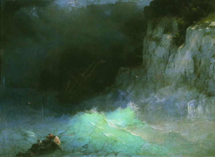 Storm, 1861 - Ivan Konstantinovich Aivazovskii