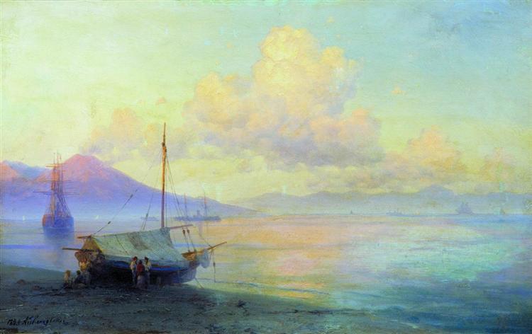 The Bay of Naples in the morning, 1893 - Ivan Aivazovsky