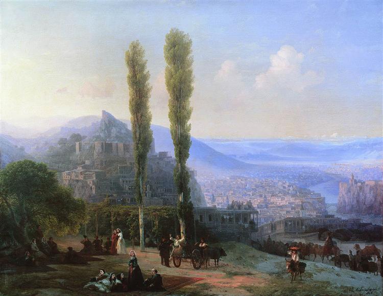 View of Tiflis, 1869 - 伊凡·艾瓦佐夫斯基