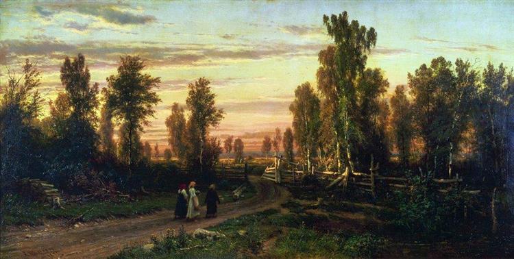 Evening, 1871 - Iwan Iwanowitsch Schischkin
