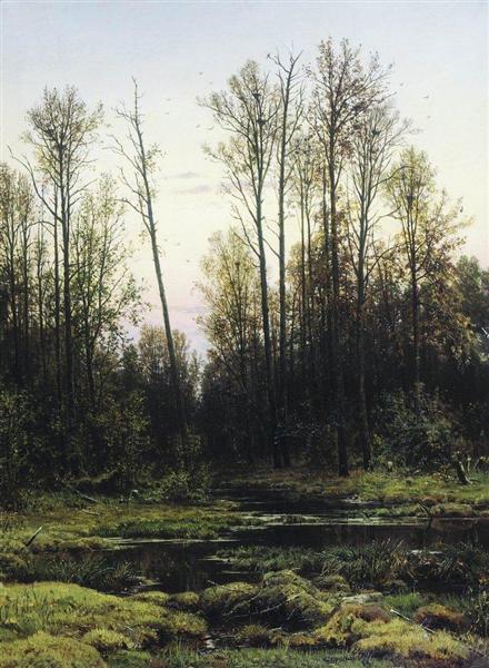Forest in spring, 1884 - Iván Shishkin