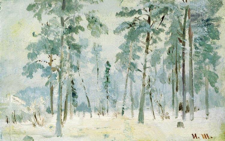Forest into the frost - Iván Shishkin