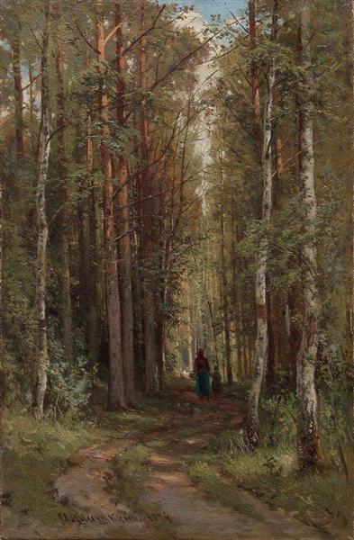 Лесной пейзаж, 1874 - Иван Шишкин
