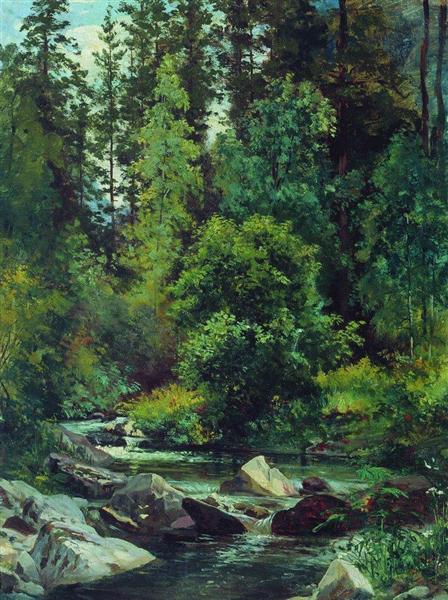 Forest River - Ivan Shishkin