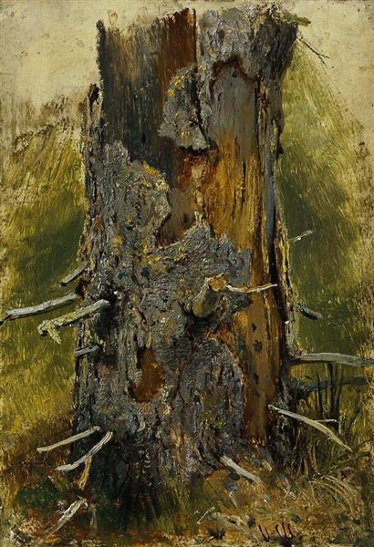 The bark on the dry trunk, 1889 - 1890 - Іван Шишкін