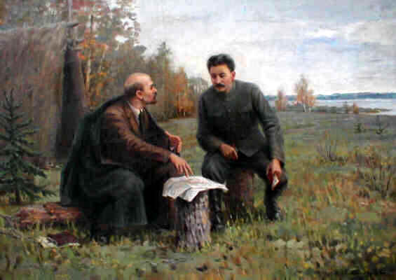 Lenin and Stalin in the summer of 1917 - Иван Владимиров
