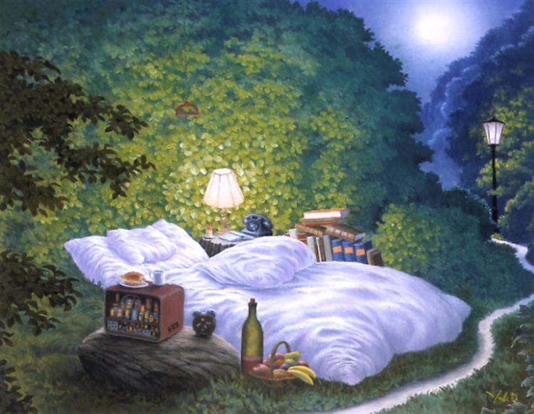 The Moonlight Bed, 2002 - Jacek Yerka