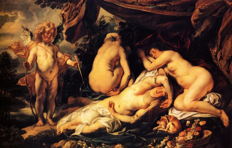 Love of Cupid and Psyche, 1644 - Якоб Йорданс