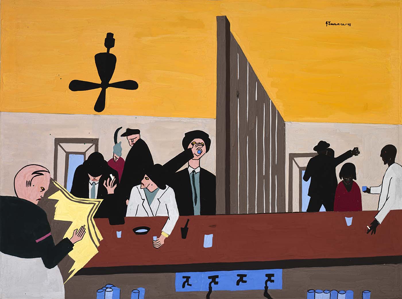 Bar and Grill, 1941 - Jacob Lawrence - WikiArt.org