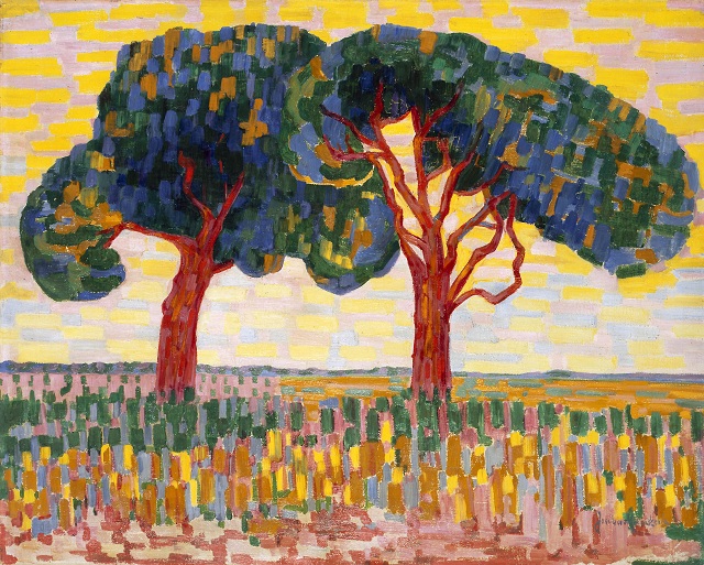 Twee bomen, olieverf op doek, 1910 - Якоба ван Хемскерк