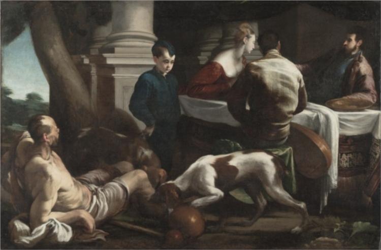 Lazarus and the Rich Man, 1550 - Jacopo Bassano