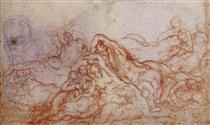 Study for the Deluge - Jacopo da Pontormo