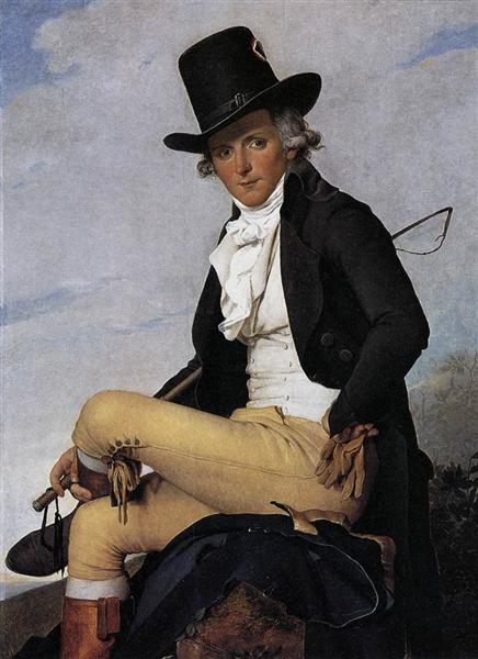 Portrait of Pierre Seriziat the artist's brother-in-law, 1795 - 雅克-路易‧大衛