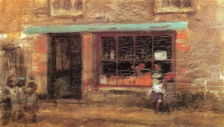 Blue and Orange: The Sweet Shop, 1884 - James McNeill Whistler