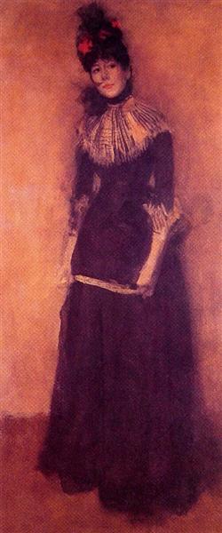 Rose et Argent: La Jolie Mutine, c.1890 - James McNeill Whistler