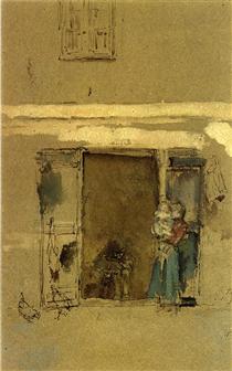 The Open Door - James Abbott McNeill Whistler