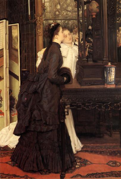 Young Ladies Looking at Japanese Objects, 1869 - James Tissot