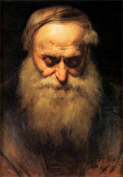 Old man's head, 1858 - Jan Matejko